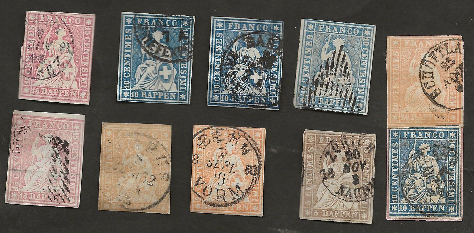 Tutti i francobolli: Schweiz 10 Strubel – Usato da Au ZH venduto da xelagreb01