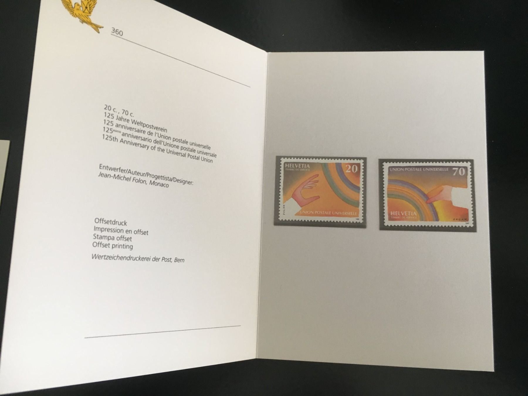Tutti i francobolli: 1999 / UPU / 9.3.99 / Postfrisch ** – Nuovo e nell'imballaggio originale da Grand-Lancy venduto da Dany1973 1
