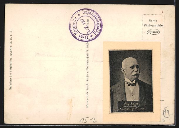 Cartoline postali: Blick in den Steuerraum eines Zeppelins – Usato da Berlin venduto da bartko-reher 1