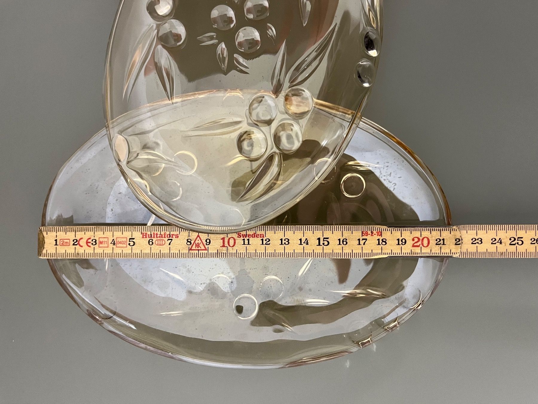 Bicchieri: 2x Glasschalen/Glasplatten oval – Usato da Andhausen venduto da Resch89 1