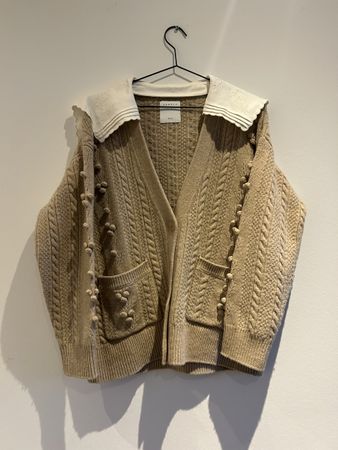 Sandro Strickjacke mit Kragen
