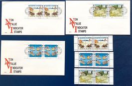 1993 Jersey ( GB ) FDC + 2 x Viererblöcke ** Landes Motive