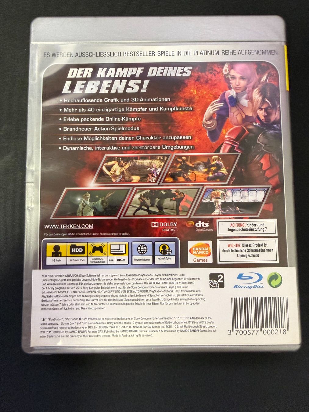 Sony Giochi: Tekken 6 - PS3 – Usato da Pont-de-la-Morge venduto da Darfal 2