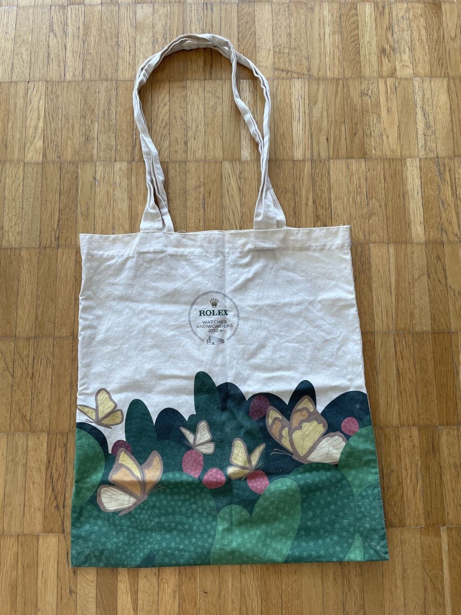 Borse: Tote Bag Rolex Butterflies Cotton – Nuovo (secondo la descrizione) da Neuchatel venduto da shi_9fzw