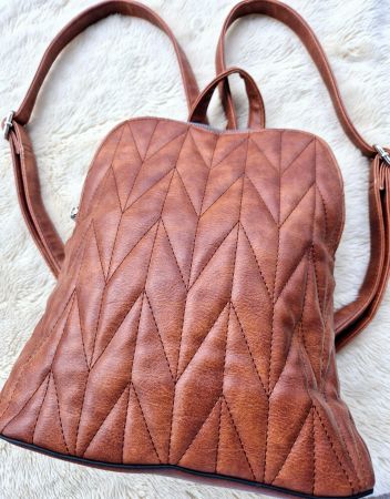 RUCKSACK TASCHE BRAUN , LEDER OPTIK , top zu HUT VON COS