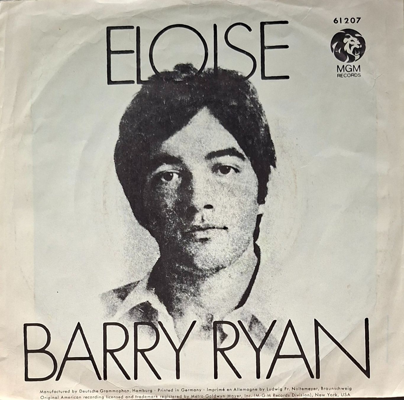 Dischi in vinile: Vinyl Single Barry Ryan - Eloise – Usato da Langenthal venduto da Modo39