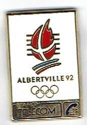 TIMBRE FRANCE CARTE 1er jour jeux olympique ALBERVILLE 1992 SKI DE