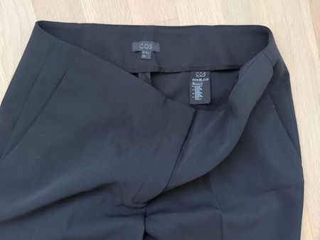COS Hose schwarz Gr. 44 Wolle XL Herbst Winter