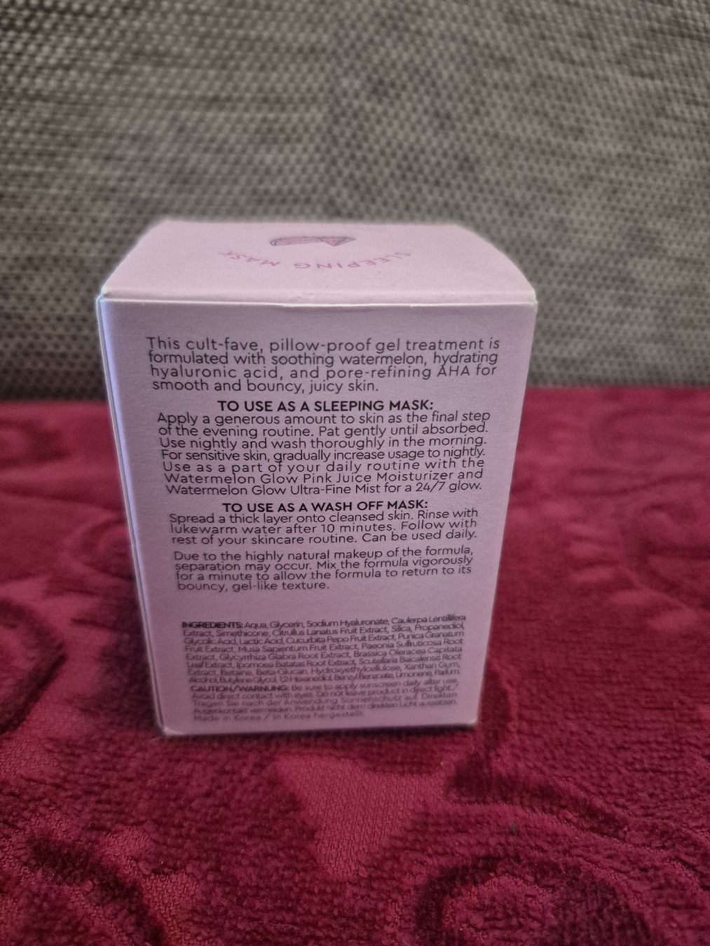 Make-up: Glow Recipe Watermelon Glow Sleeping Mask – Nuovo (secondo la descrizione) da Zollikofen venduto da wir_verkaufen 1