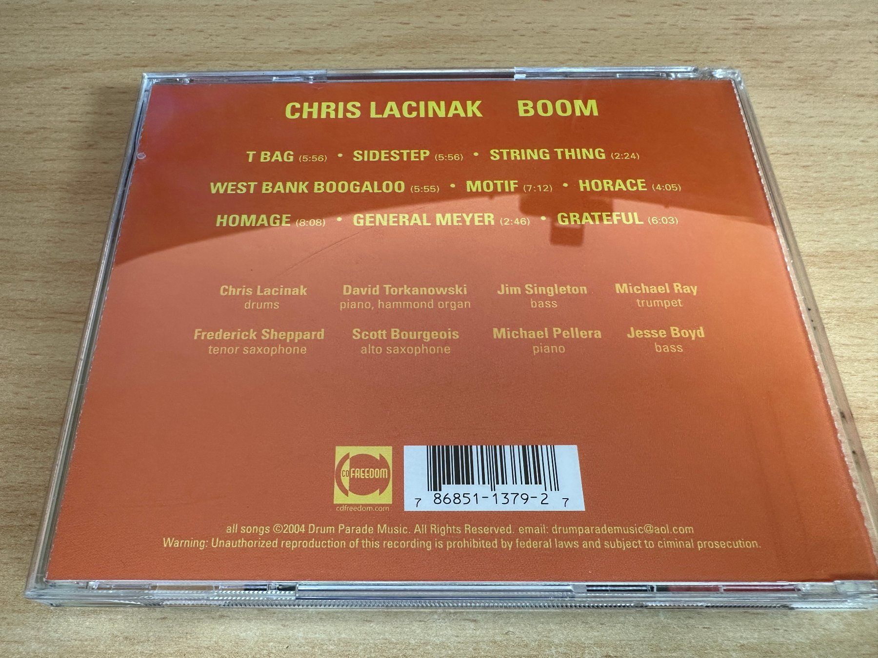 CD: Chris Lacinak - Boom – Usato da Rikon im Tösstal venduto da Alpenmutz 1