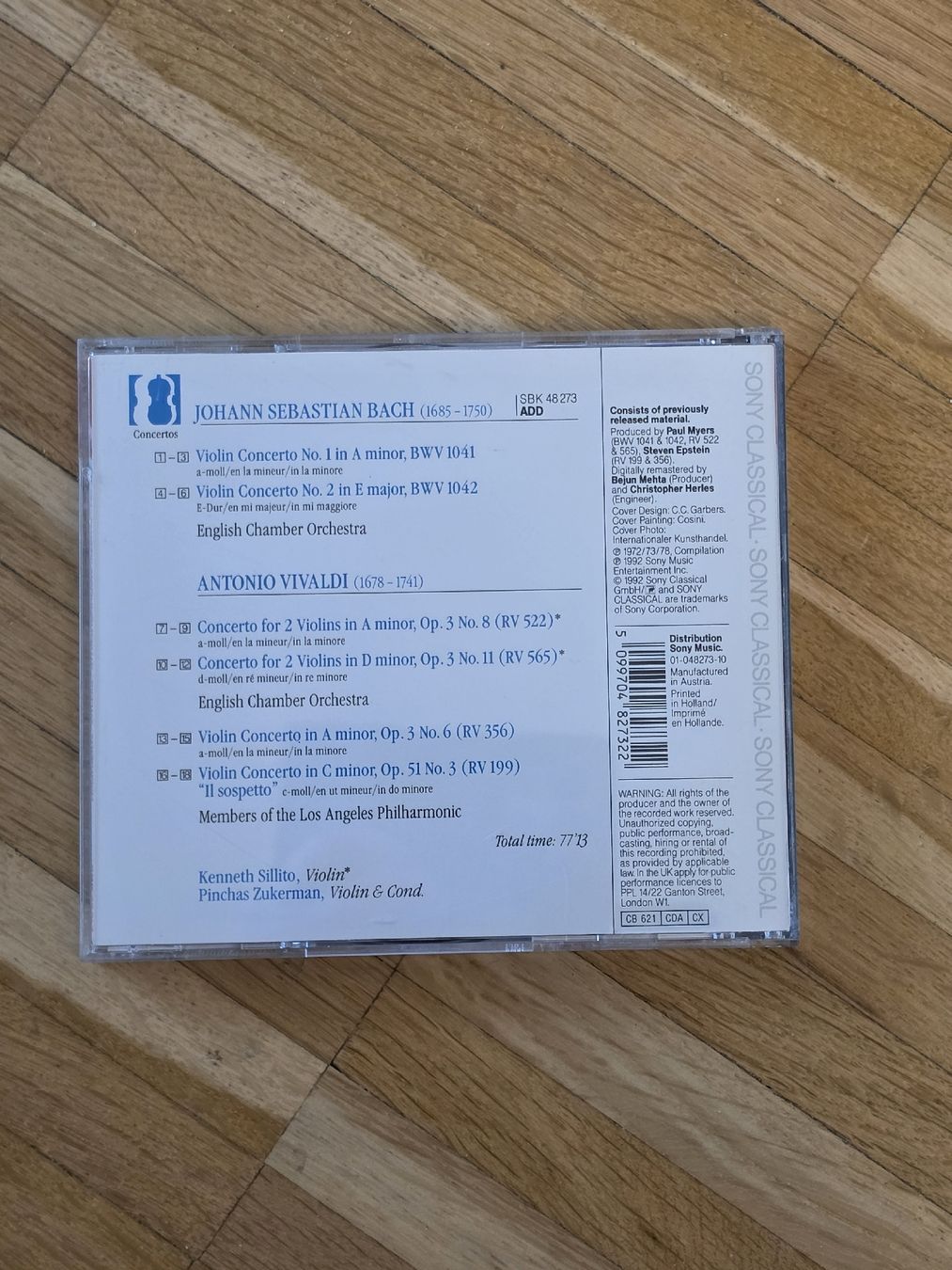 CD: CD: Bach & Vivaldi - Violinkonzerte – Usato da Aesch BL venduto da immon 1