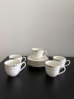 Espressotassen mit Unterteller / 5 Stück