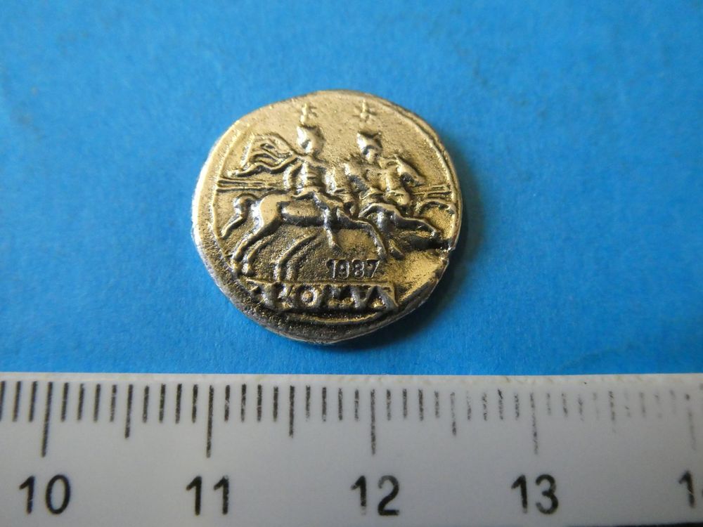Rom Replika einer Silbermünze 19 mm/3.52 gr (Gebraucht) in Hinterforst ...