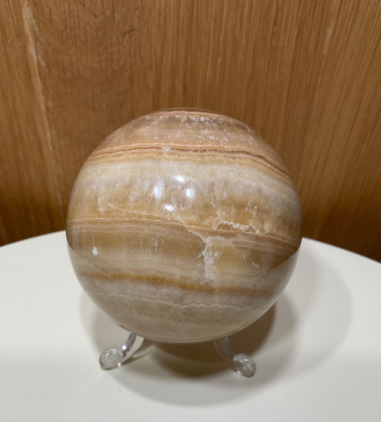 Minerali & Pietre curative: Wunderschöner Aragonit Kugel mit Ständer aus Madagaskar – Nuovo (secondo la descrizione) da Gibswil venduto da BestePreis 3