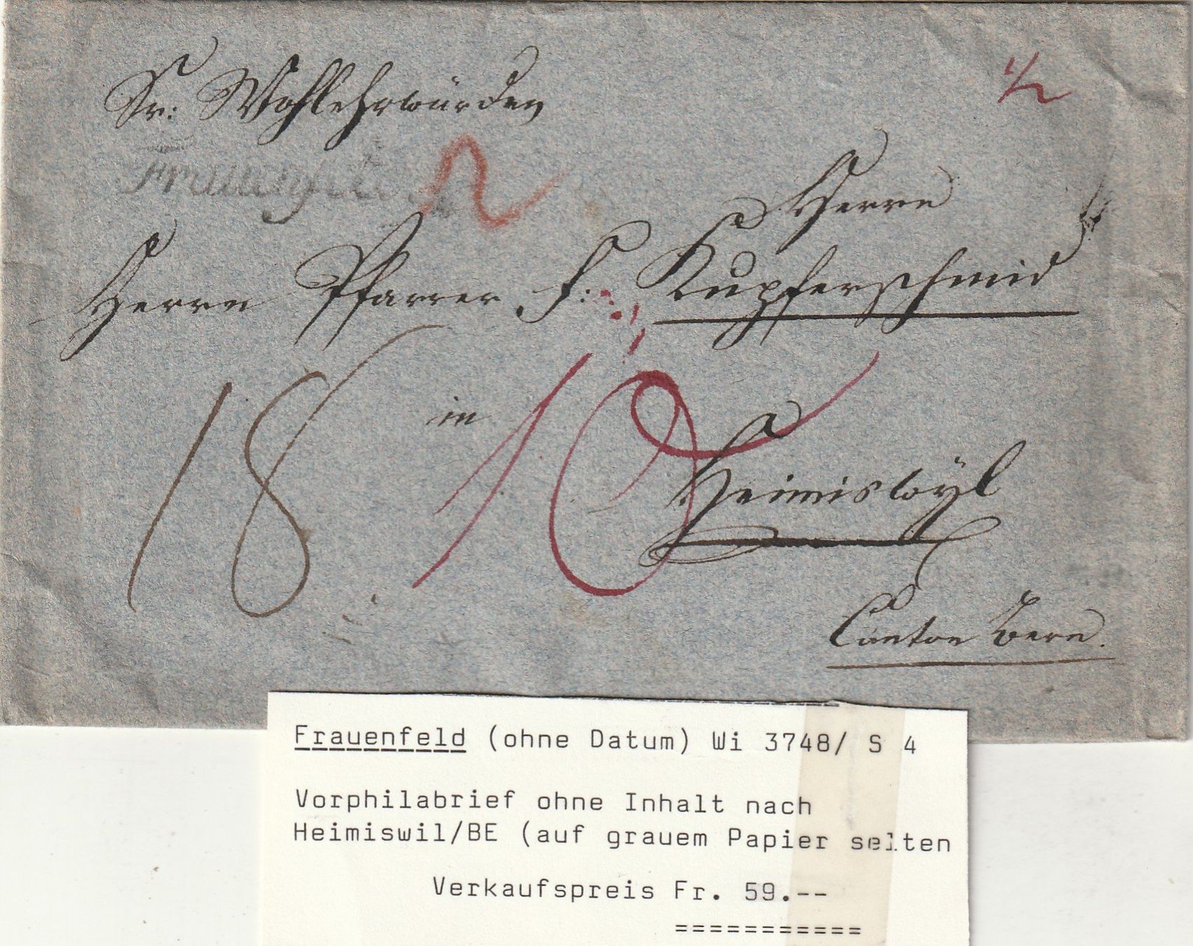 Alle Briefmarken: Faltbrief Frauenfeld – Gebraucht aus Rorschacherberg von fratovi2