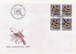 8 Ersttagsbriefe Pro Juventute etc. 1965-1970
