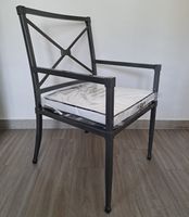 Gartenstuhl aus Aluminium inkl. Kissen