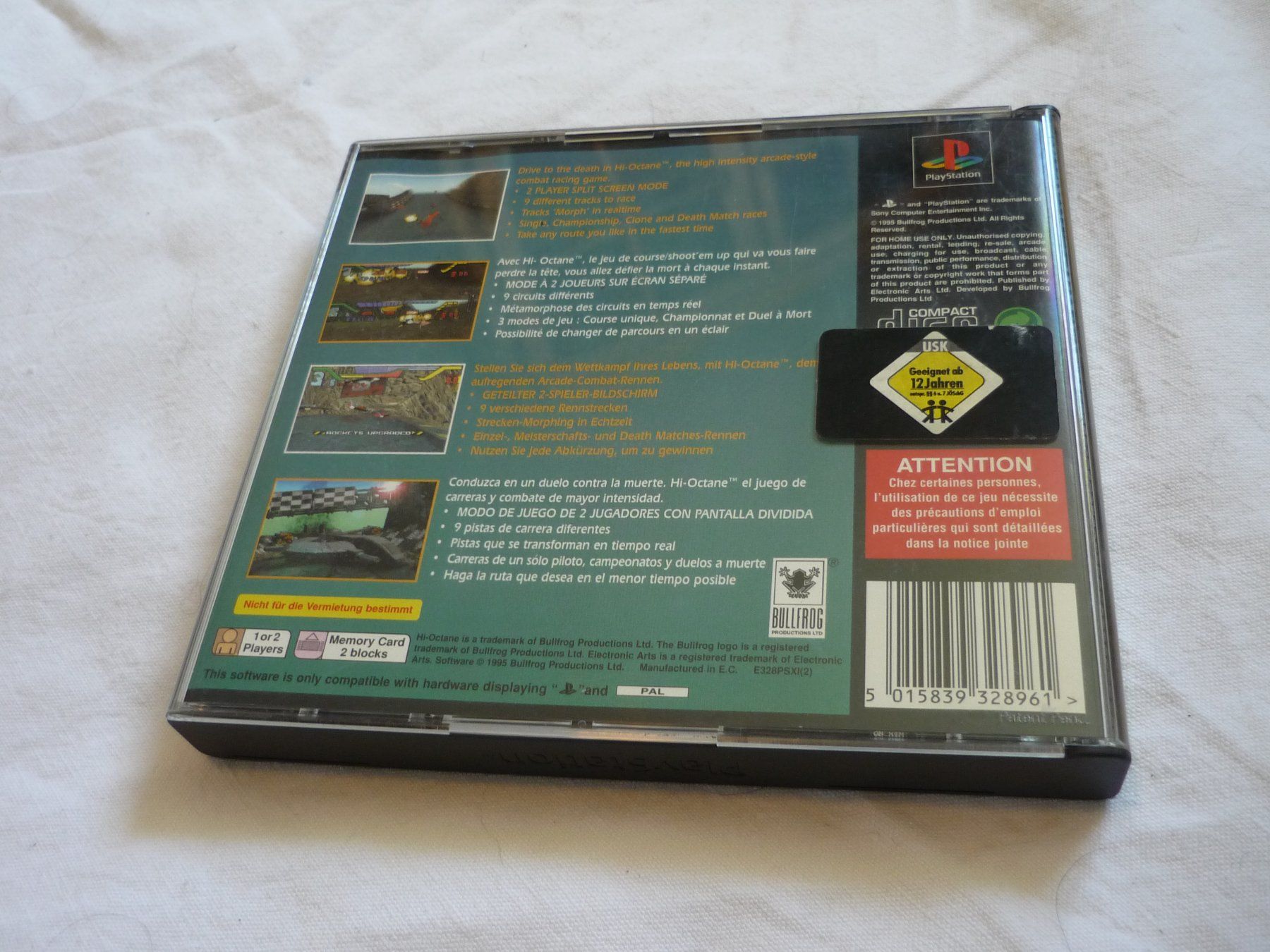 Sony Giochi: Videospiel - PS1 Playstation - Hi Octane – Usato da Beringen venduto da zzRegal 2