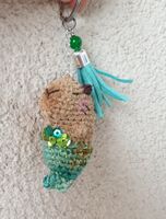 Amigurumi Schlüsselanhänger mit Capybara   Meerjungfrau