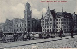 Zürich, Métropole, Post, Stadthaus, datiert 1919 (Monopol)