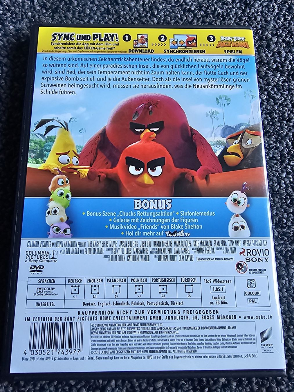 Tutti i DVDs: DVD Angry Birds (19813) – Usato da Ruswil venduto da jan_bxl5 1
