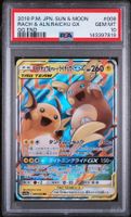Pokemon Raichu & Alolan Raichu GX 008 PSA 10 2019