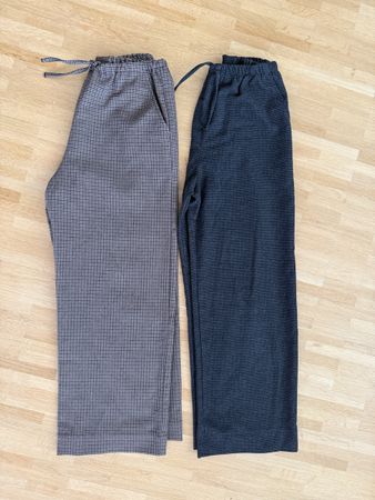 🩷Hosen Zara Set grau kariert Grösse 134 9 Jahre 2 Stück