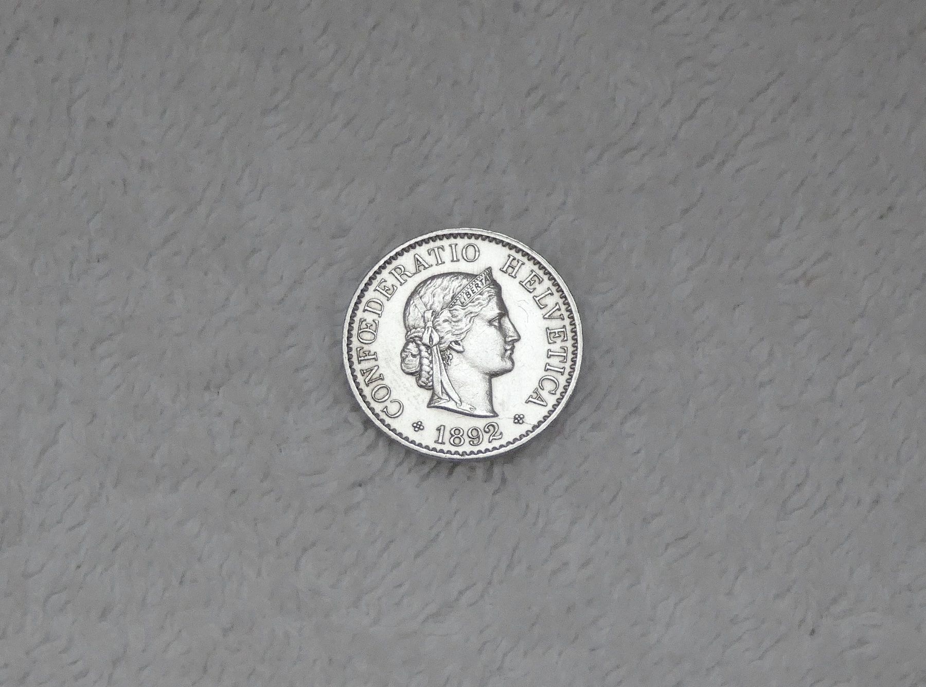 Tutti le monete: 5 centimes/rappen 1892 – Usato da Nyon venduto da Ilmi09
