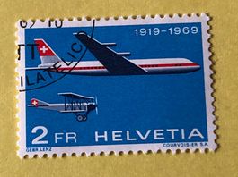 Nr.465 Sonderpostmarken 50 Jahre Flugpost 1969   