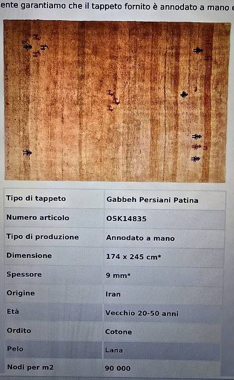 Tapis: Tappeto Gabbeh persiano – D'occasion à Losone par aki_d2ws