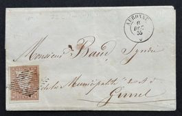 FALTBRIEF STRUBEL 1855 MIT SIEGEL