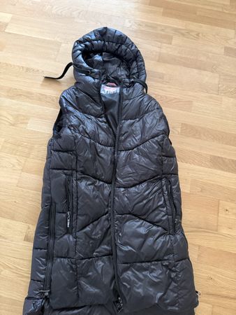 Gilet  Frieda Freddies Daune z schwarz Grösse M mit Kapuze 