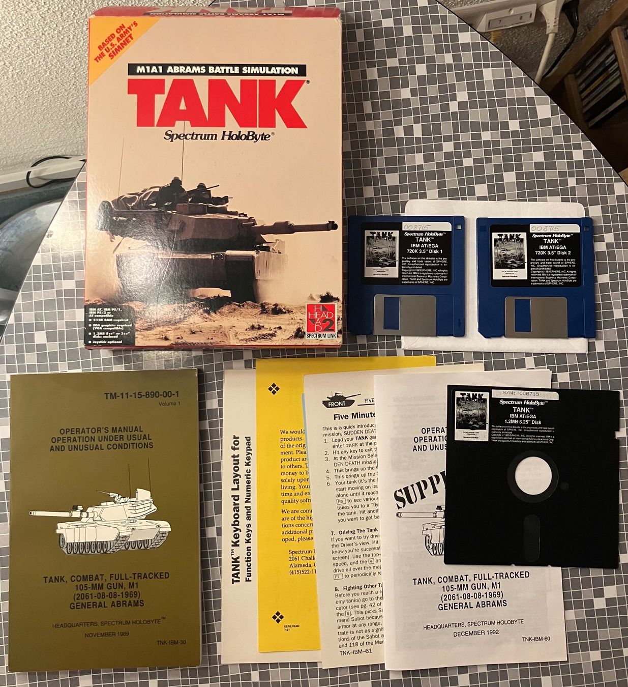 Giochi: Retro: M1A1 Abrams Battle Simulation: Tank - PC(1989, engl.) – Usato da Winkel venduto da Asdas87 4
