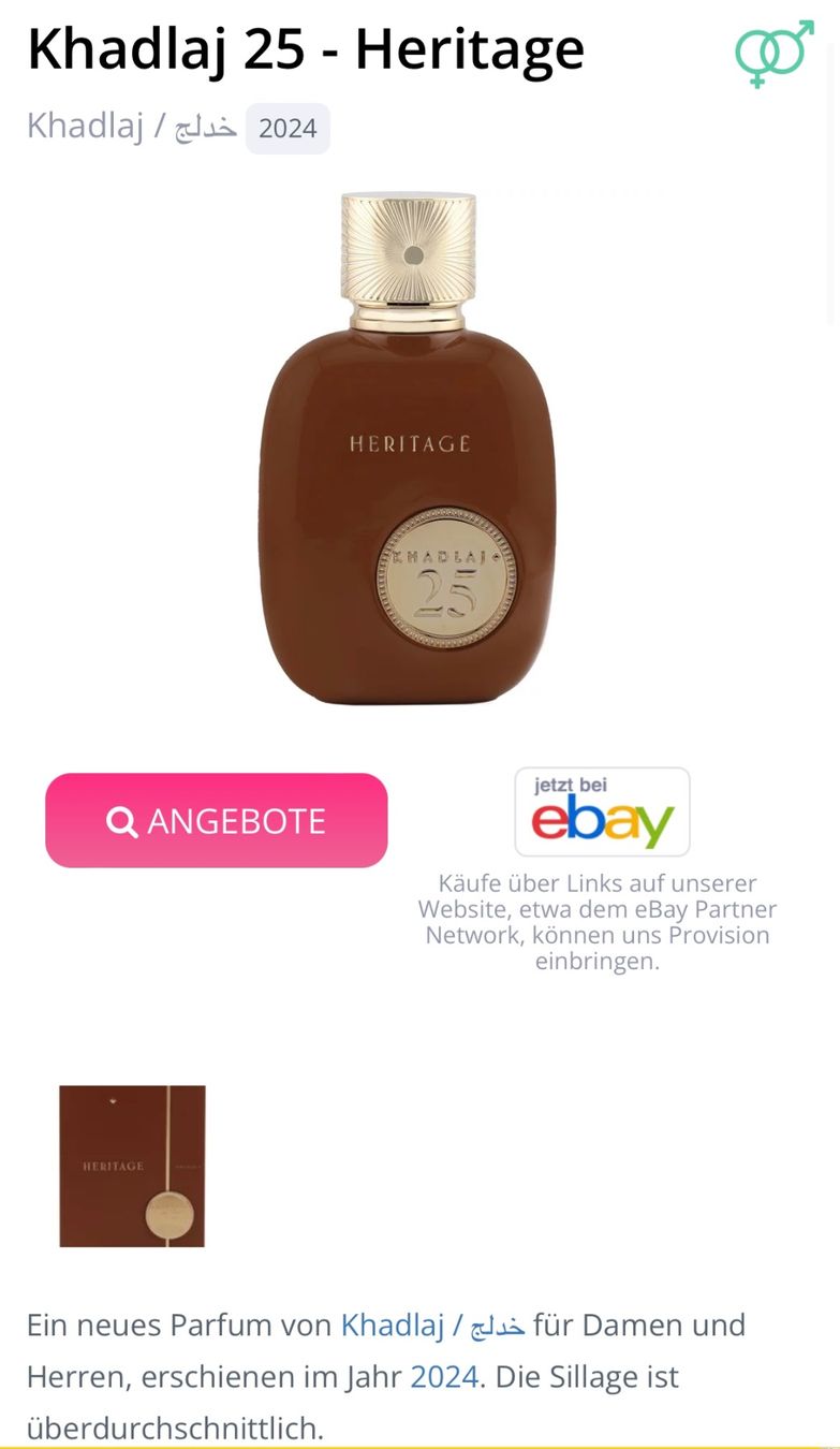 Parfums & Eau de Toilette: Khadlaj 25 - Heritage 5 ML ABFÜLLUNG – D'occasion à Zürich par deruja 2