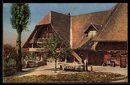AK Oberbalm, Ansicht vom Gasthaus Daheime