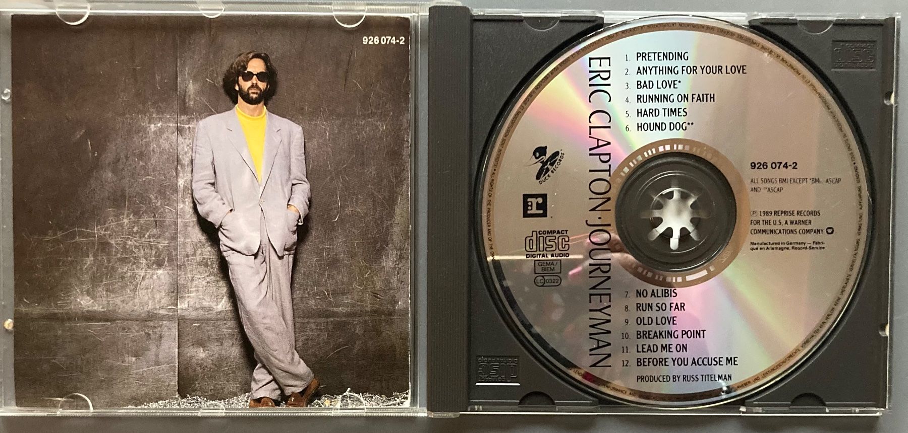 CDs: ERIC CLAPTON - JOURNEYMAN – D'occasion à Poliez-Pittet par Newtown-Records 2