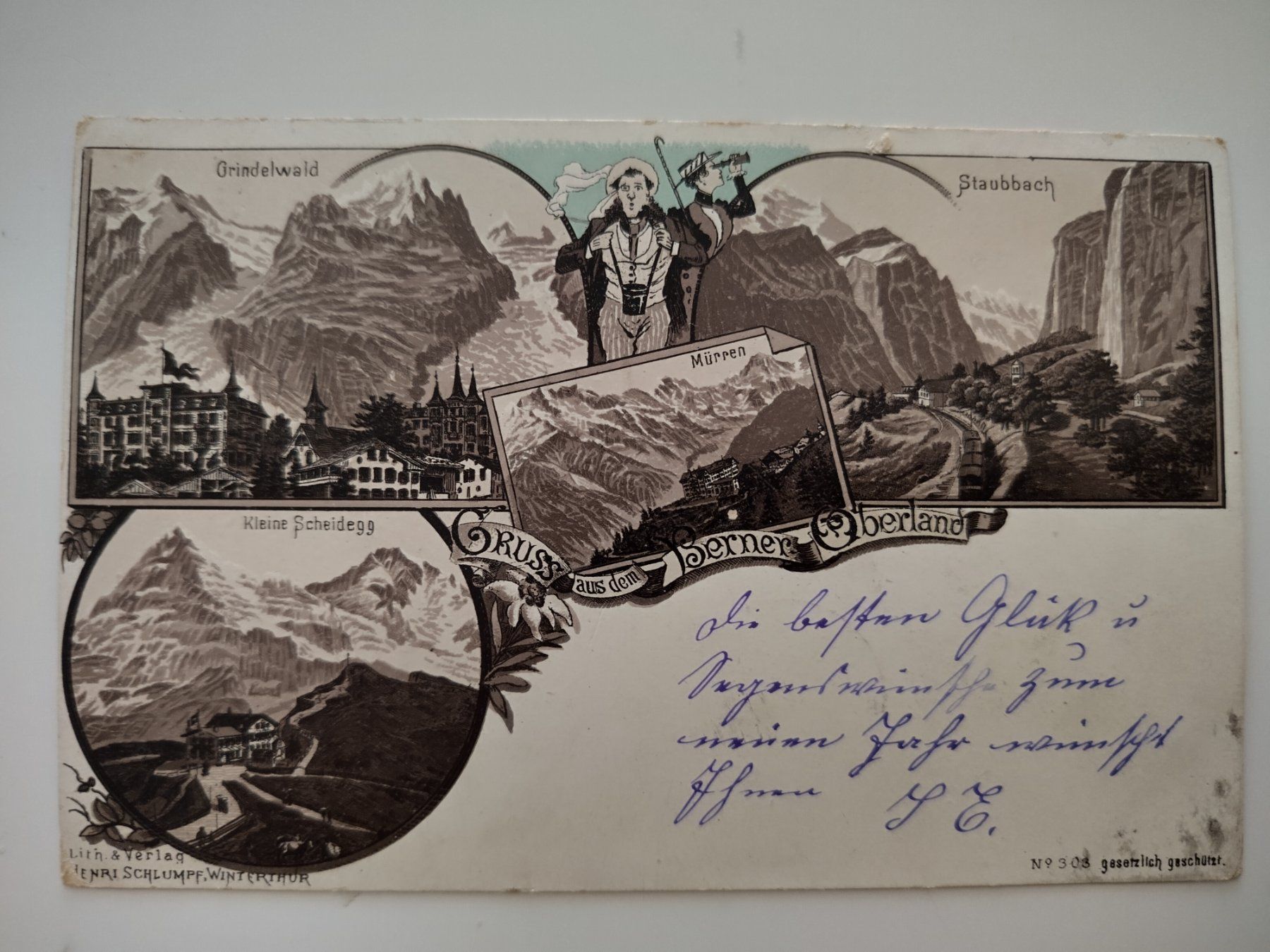 Cartes postales: Staubbach, Grindelwald, kl. Scheidegg dat. 1901 – D'occasion à Ohmstal par Lebensfreude05