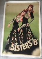 🟡ORIGINAL 40er Plakat Poster 1945  Travestie SISTERS “B“