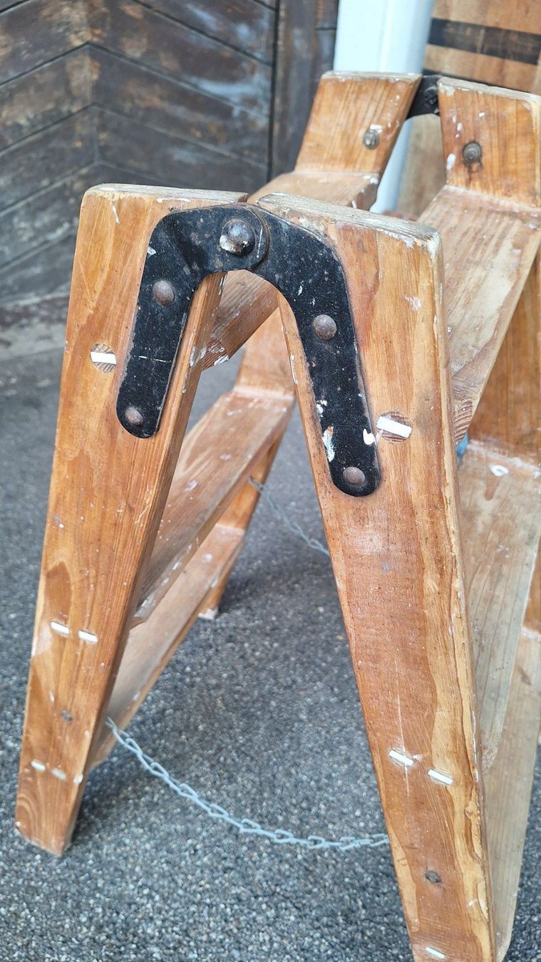 Leitern: kleine Vintage Bockleiter Holz – Gebraucht aus Dornach von majo8689 2