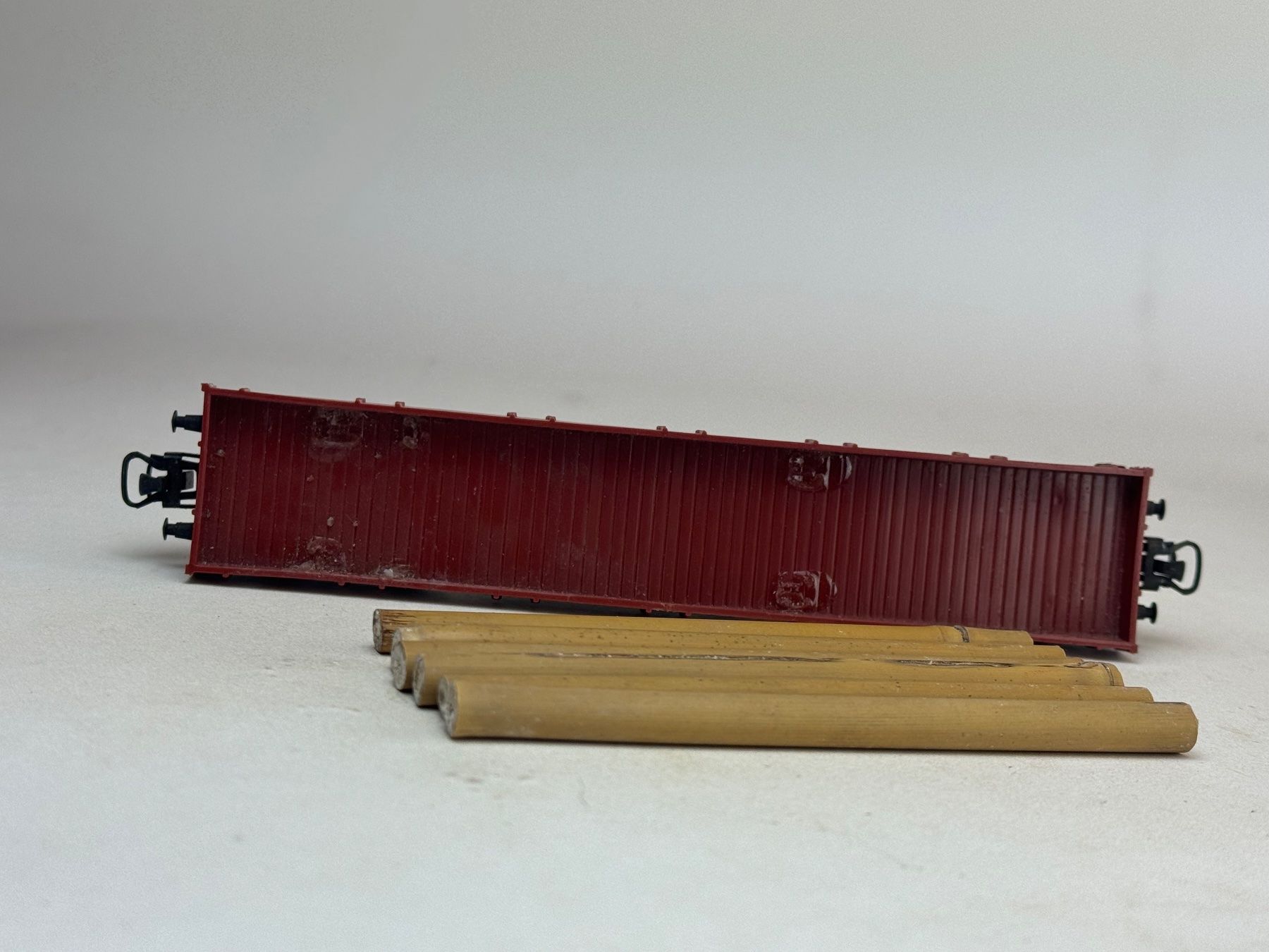 Märklin Modelleisenbahnen: VE1- Märklin Flachwagon mit Bambusstäben – Gebraucht aus Elm von Wikmtz 2