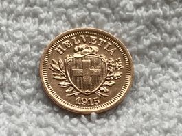 1 centime/rappen 1915