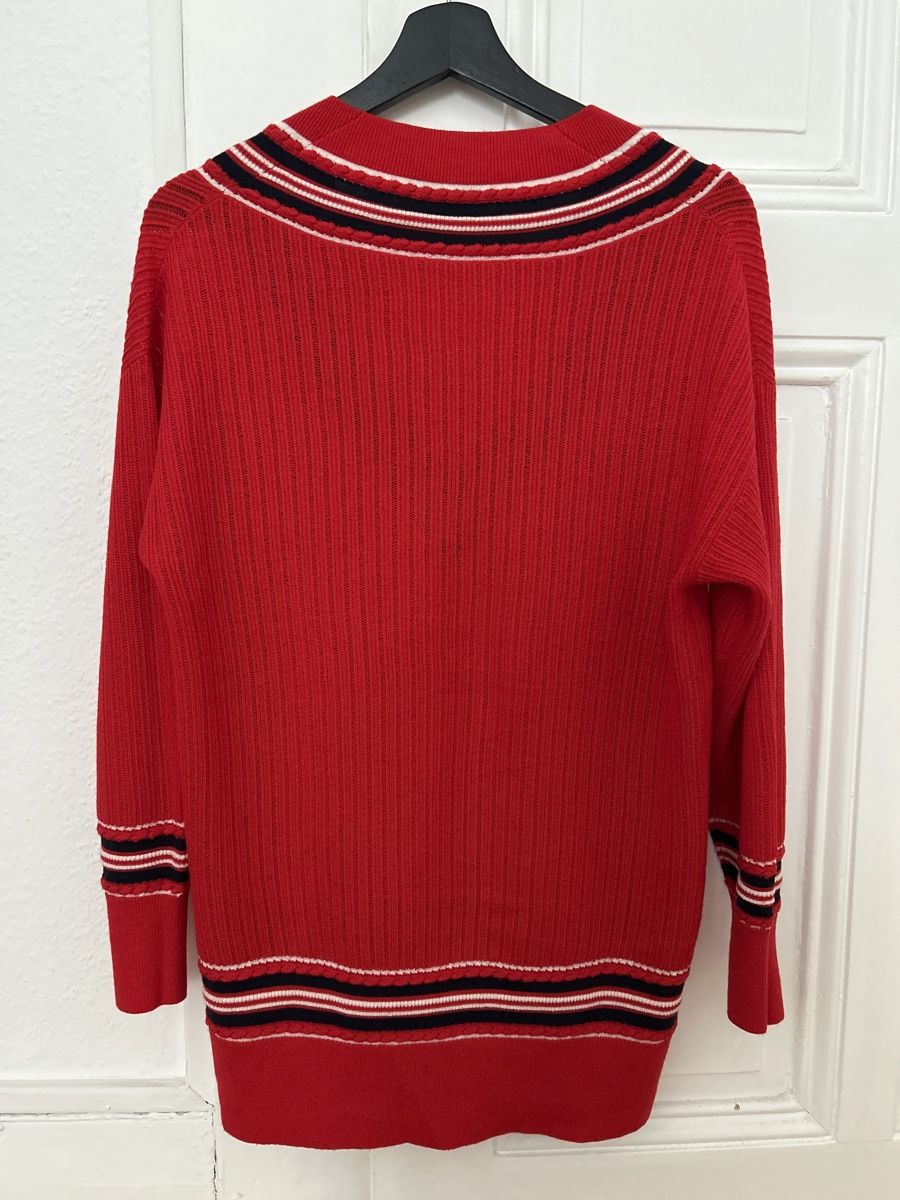 Maglioni & Felpe: Red Rag & Bone merino wool varsity v-neck sweater – Nuovo (secondo la descrizione) da Genève venduto da TreasureChest 4