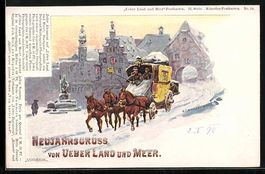 P. F. Messerschmitt, Postkutsche im Wint