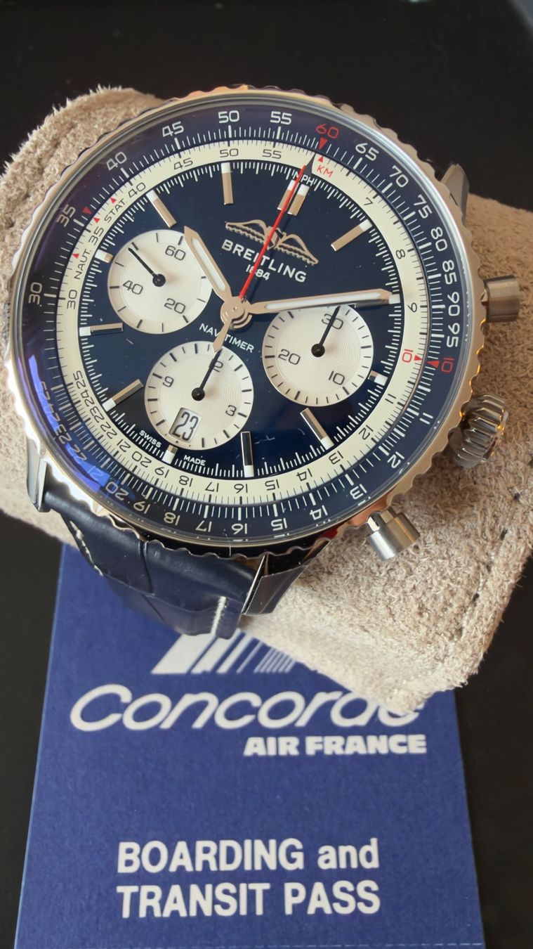 Breitling Uhren: Breitling Navitimer Concorde - Neu Full Set Stickers – Neu und originalverpackt aus Pully von avabzh