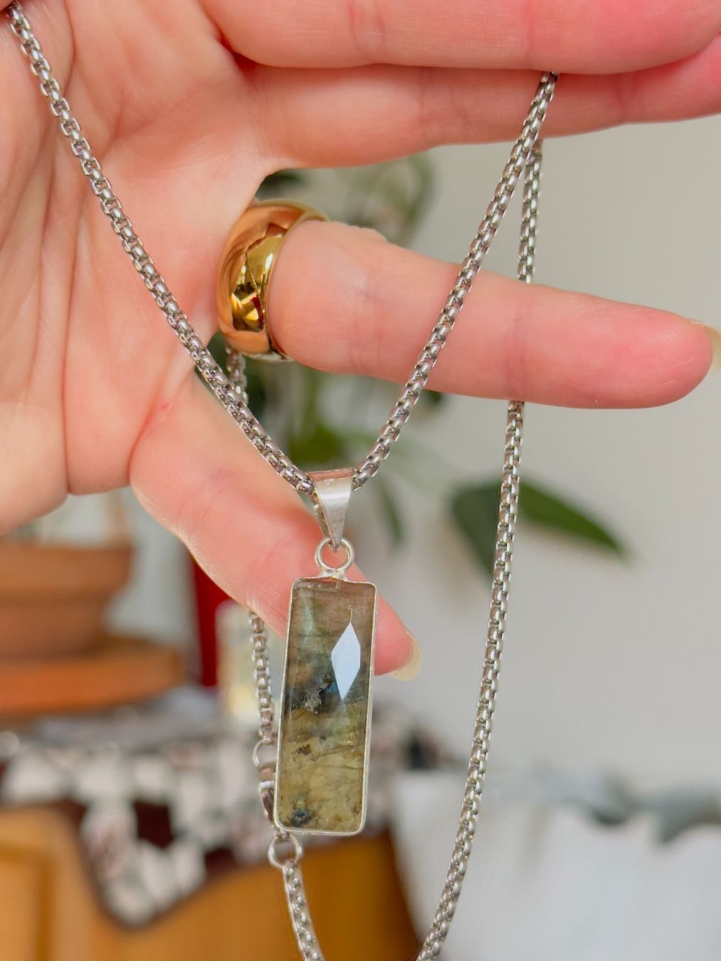 Catenine: Labradorite necklace – Nuovo e nell'imballaggio originale da Genève venduto da AGBERG 3