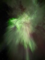 Digitales Foto Nordlicht grün akzeptabler Zustand
