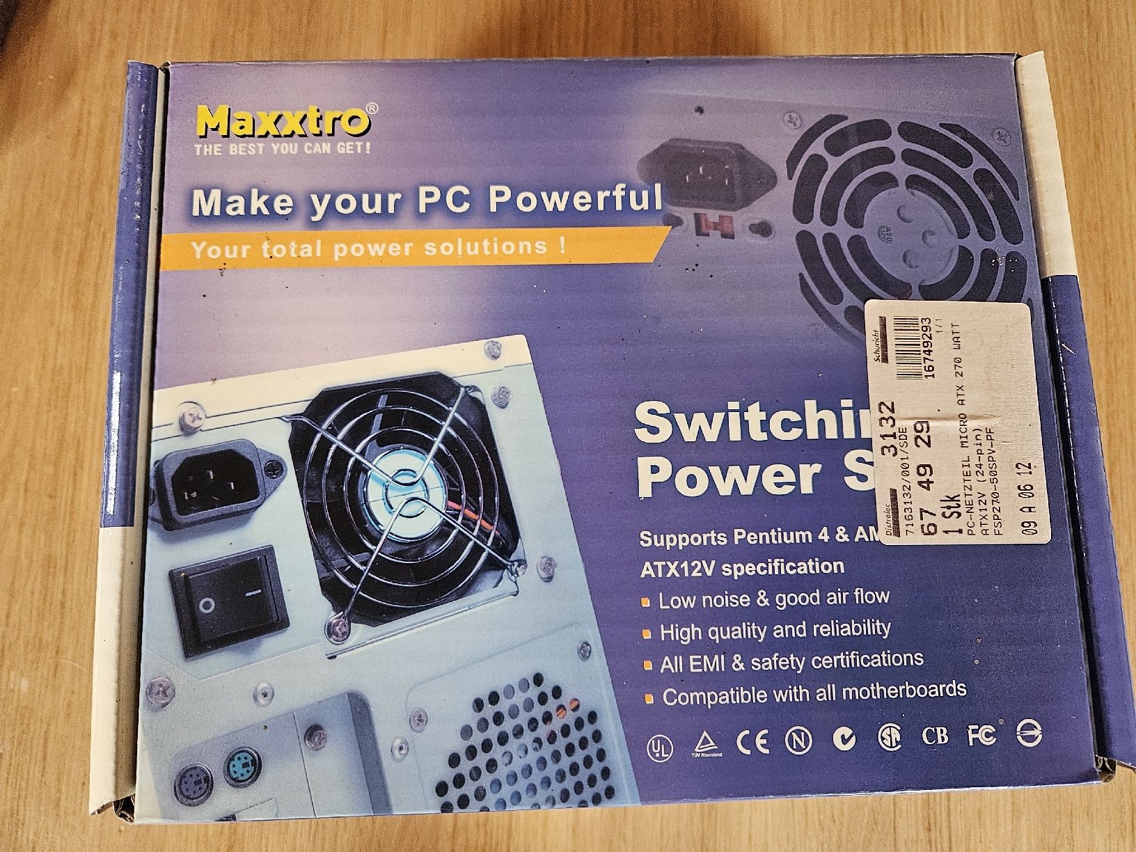 Composants électroniques: alimentation pour tour PC – Neuf avec emballage d'origine à Bavois par Patrose