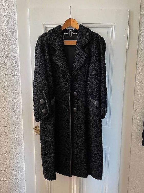 Manteau Vintage En Fourrure - Taille L - Couleur Beige - Occasion En Très Bon état - Style Intemporel Femme