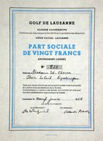 Golf de Lausanne - Lausanne - 1958