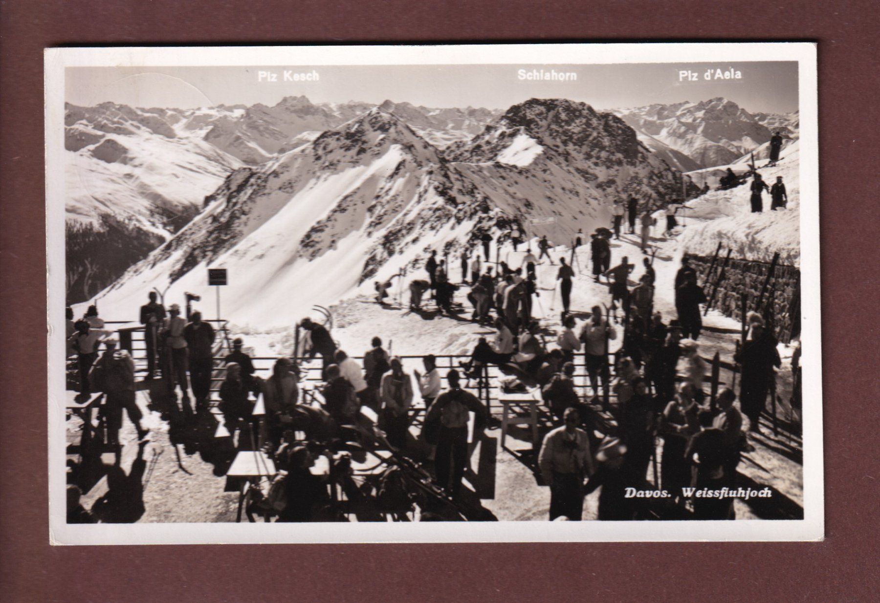 Cartoline postali: DAVOS - Weissfluhjoch - 1941 – Usato da Pully venduto da nicecards